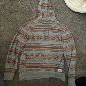 Men's Patterned Gray Sweater